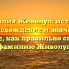 Фамилия Живолуп: история, происхождение и значение. Узнайте, как правильно склонять фамилию Живолуп
