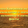 Фамилия Каманина: история происхождения и значения, полное склонение и интересные факты