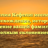 Фамилия Кефели: исследуем происхождение, историю и значение вашей фамилии с полным склонением