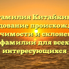 Фамилия Китайкин: исследование происхождения, значимости и склонения фамилии для всех интересующихся