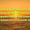 Фамилия Кутеко: история, происхождение и значение, а также правильное склонение для вашей генеалогической истории