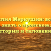 Фамилия Меркушин: все, что нужно знать о происхождении, истории и склонении