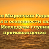Фамилия Мирончик: Родословная, значения и особенности склонения — Исследуем глубину происхождения