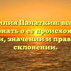 Фамилия Палаткин: все, что нужно знать о ее происхождении, истории, значении и правильном склонении.