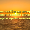 Фамилия Плоск: история, значения и правила склонения с обзором происхождения