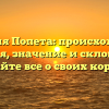Фамилия Попета: происхождение, история, значение и склонение — узнайте все о своих корнях.