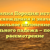 Фамилия Породия: история происхождения и значения, правильное склонение для родительного падежа — подробное рассмотрение