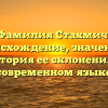 Фамилия Стахмич: происхождение, значение и история ее склонения в современном языке