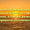Фамилия Сэм: исследуем происхождение, историю и значение, а также разбираем правила склонения