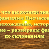 Все, что вы хотели знать о фамилии Писчасов: происхождение, история и значение — разбираем фамилию по склонениям