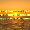 Изучаем фамилию Туйгунова: история, происхождение и особенности склонения