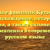 Изучение фамилии Кулиненко: происхождение, история и значения, а также склонение для употребления в современном русском языке