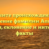 Изучите происхождение и значение фамилии Аппаев: история, склонение и интересные факты