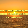 История и значения фамилии Васянин: происхождение и склонение