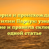 История и происхождение фамилии Парчук: узнайте значение и правила склонения в одной статье