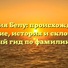 Фамилия Белу: происхождение и значение, история и склонение – полный гид по фамилии Белу