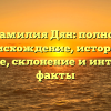 Фамилия Дян: полное происхождение, история и значение, склонение и интересные факты