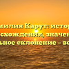 Фамилия Карут: история происхождения, значение и правильное склонение – всё о ней!