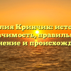 Фамилия Кринчик: история и значимость, правильное склонение и происхождение