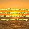 Фамилия Мацула: история и происхождение, структура и значение, правила склонения — подробный обзор