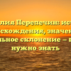 Фамилия Перепечин: история происхождения, значение и правильное склонение — всё, что нужно знать