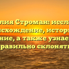 Фамилия Строман: исследуем происхождение, историю и значение, а также узнаем как правильно склонять!