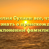 Фамилия Суляев: все, что вы хотели знать о происхождении и склонении фамилии
