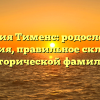 Фамилия Тименс: родословная и значения, правильное склонение исторической фамилии