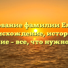 Исследование фамилии Еловенко: происхождение, история и значение – все, что нужно знать!