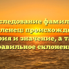 Исследование фамилии Котеленец: происхождение, история и значение, а также правильное склонение