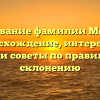 Исследование фамилии Мотчаная: происхождение, интересные факты и советы по правильному склонению