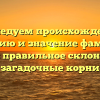 Исследуем происхождение, историю и значение фамилии Адаев: правильное склонение и загадочные корни