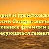 История и происхождение фамилии Салкан: значение и склонение фамилии для интересующихся генеалогией