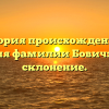 История происхождения и значения фамилии Бович: обзор и склонение.