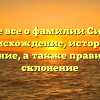 Узнайте все о фамилии Сизинцев: происхождение, история и значение, а также правильное склонение