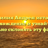 Фамилия Андрея: история, происхождение и узнайте как правильно склонять эту фамилию
