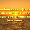 Фамилия Ашенкампф: исследуем происхождение, историю и склонение этой уникальной фамилии.