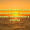 Фамилия Бобрусь: история происхождения, значения и правильное склонение в одной статье