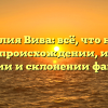 Фамилия Вива: всё, что нужно знать о происхождении, истории, значении и склонении фамилии!