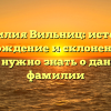 Фамилия Вильниц: история, происхождение и склонение – все, что нужно знать о данной фамилии