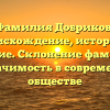Фамилия Добриков: происхождение, история и значение. Склонение фамилии и ее значимость в современном обществе
