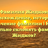 Фамилия Жидков: происхождение, история и значение фамилии | Как правильно склонять фамилию Жидков?