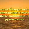 Фамилия Квачук: история происхождения и значения, правильное склонение — полное руководство