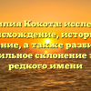 Фамилия Кокота: исследуем происхождение, историю и значение, а также разбираем правильное склонение этого редкого имени