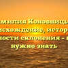 Фамилия Коновницын: происхождение, история и особенности склонения – всё, что нужно знать