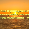 Фамилия Кушнарев: история происхождения, значения и правила склонения — обзор
