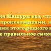 Фамилия Машура: все, что нужно знать о происхождении, истории и значении этого редкого имени, а также правильное склонение