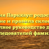 Фамилия Паркхаус: родословная, значение и правила склонения — полное руководство для исследователей фамилий