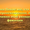 Фамилия Пикос: все, что нужно знать о происхождении, истории и значении этой уникальной фамилии