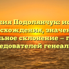 Фамилия Подолянчук: история происхождения, значения и правильное склонение — гид для исследователей генеалогии
